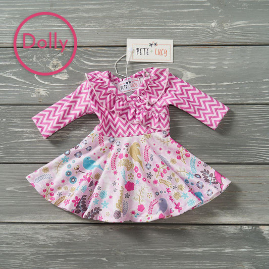 Birdsong Blooms- Dolls Dress