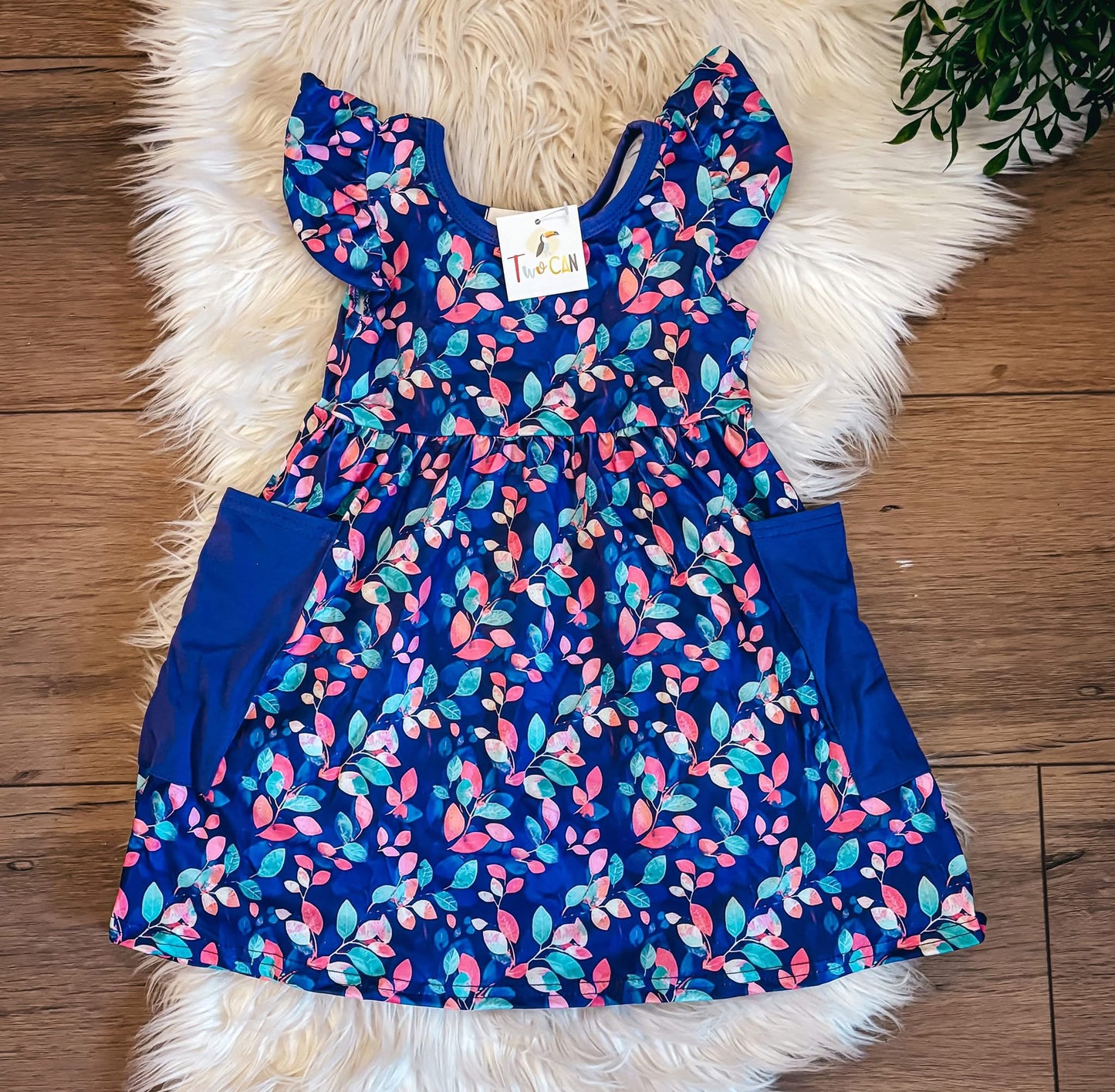 Purple Leaves Dress By TwoCan