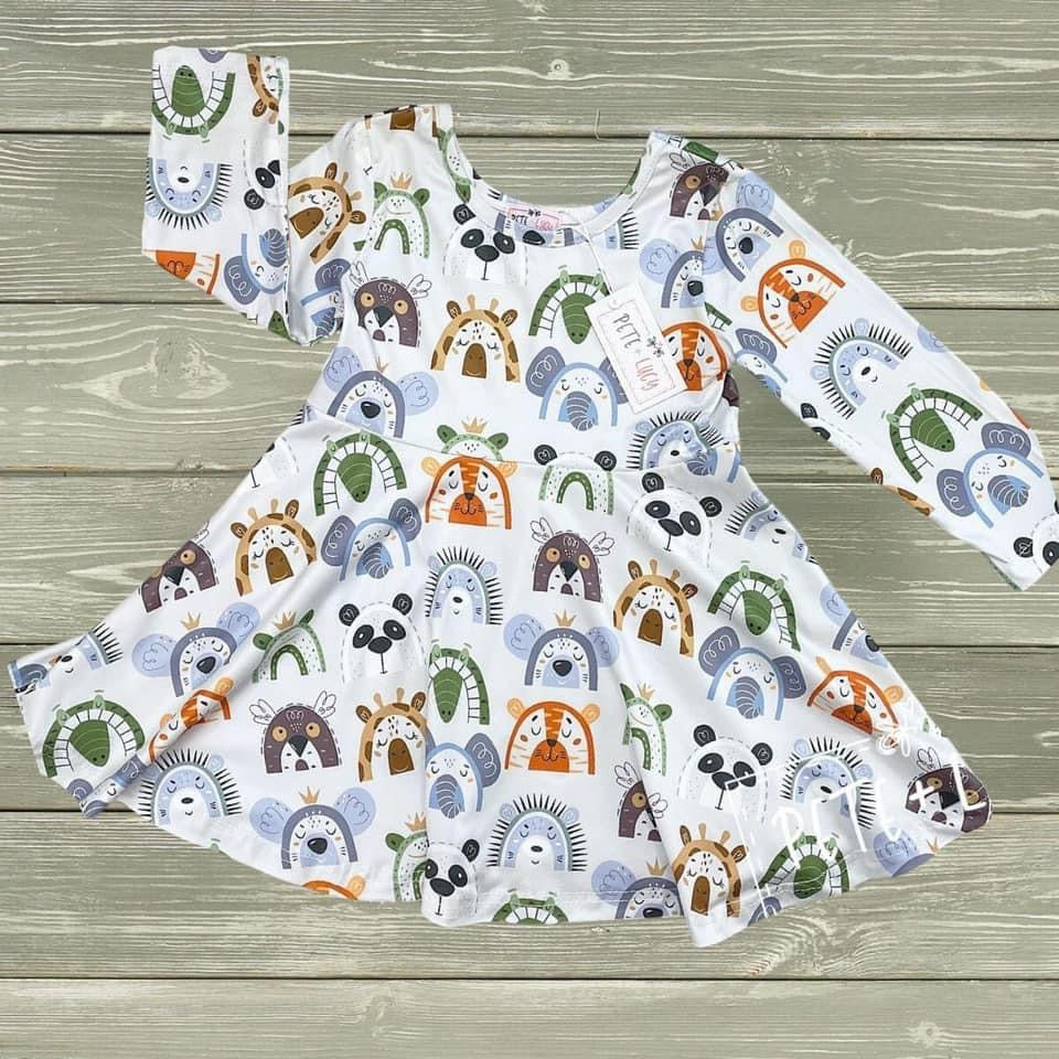 Happy Zoo Dress by Pete + Lucy
