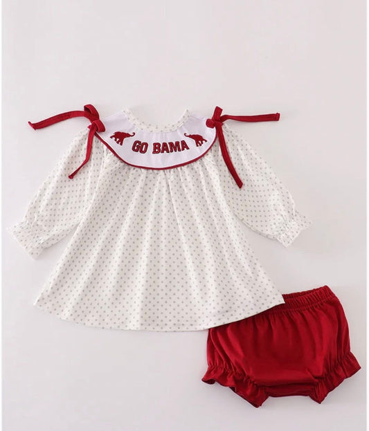 Maroon Alabama Bloomer Set