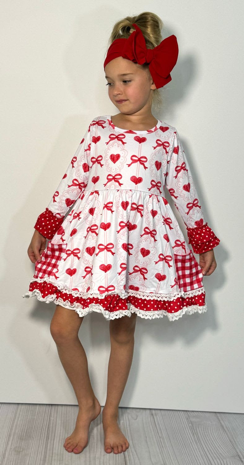 Sweetheart Ribbons Dress by Clover Cottage