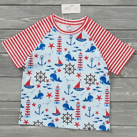 Pre-Order Anchors Away Boys Tee by Pete + Lucy