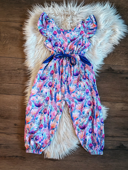 Purple Passion Flower Jumpsuit by TwoCan