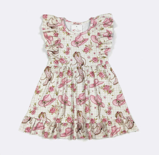 Rosy Rider Dress By Clover Cottage