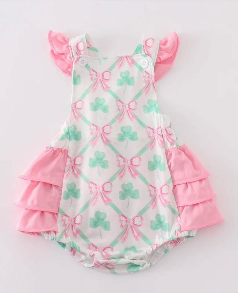 Green St Patrick’s Clover Print Bubble