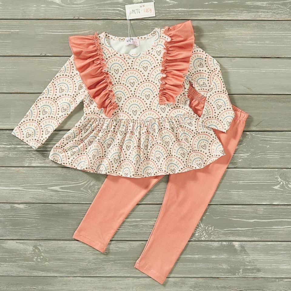 Loving Rainbow Pants Set by Pete + Lucy