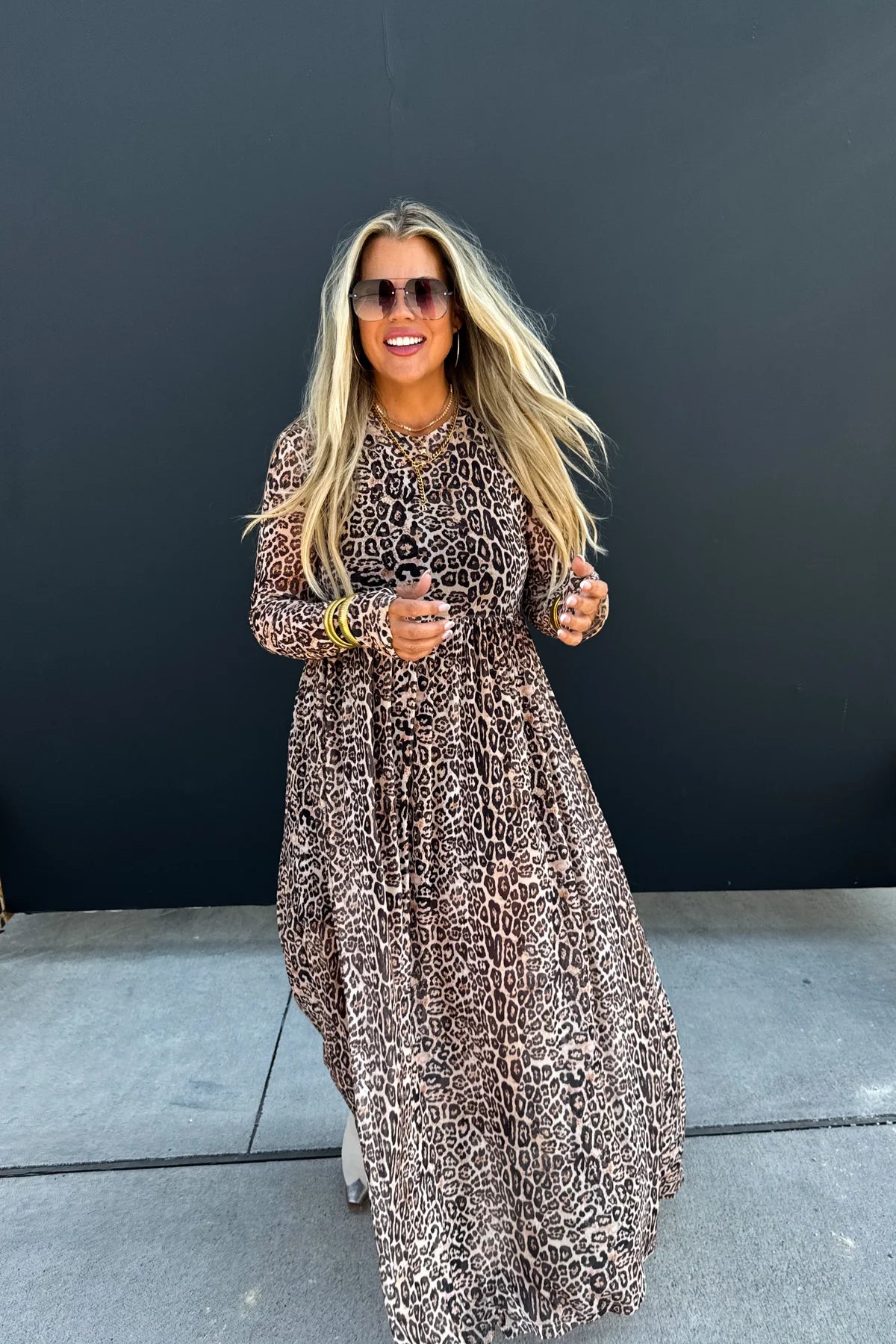 Pre-Order Carmen Sheer Cheetah Dress by BLAKELEY