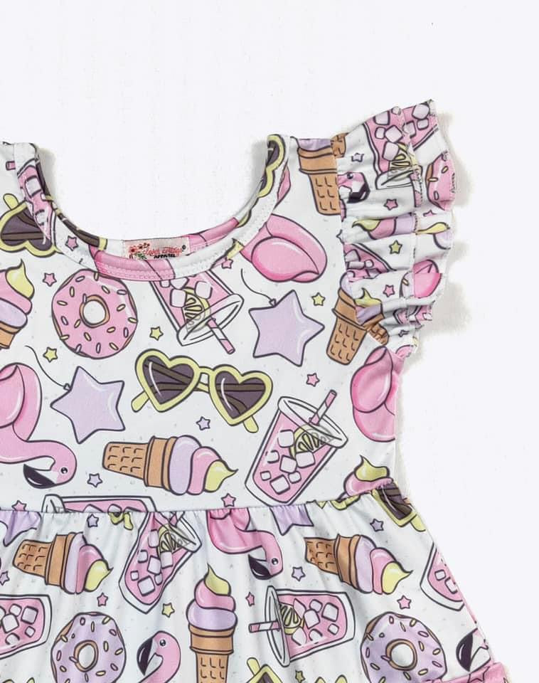 Summer Star Girls Dress by Clover Cottage