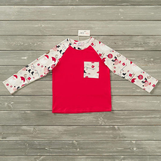 Pre-Order Santa’s Sleigh Pocket Tee by Pete + Lucy