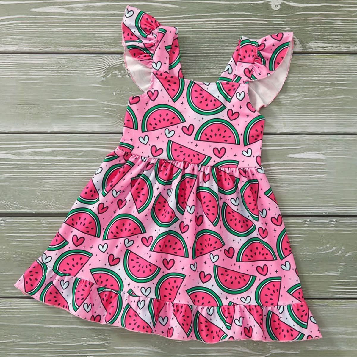 Lovely Watermelon Dress By Pete + Lucy