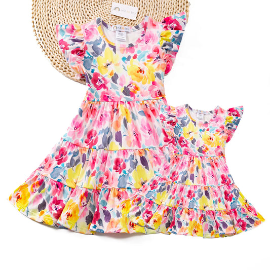 Pre-Order Mom + Me Floral Harmony Dress (Mom)