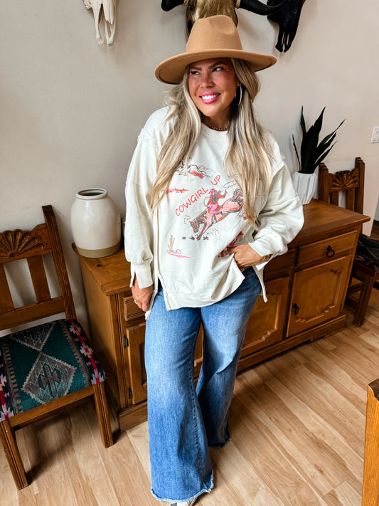 Pre-Order Ranch Girl Classic Crew Pullover By Blakeley
