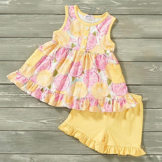 Lemon Burst Short Set by Pete + Lucy