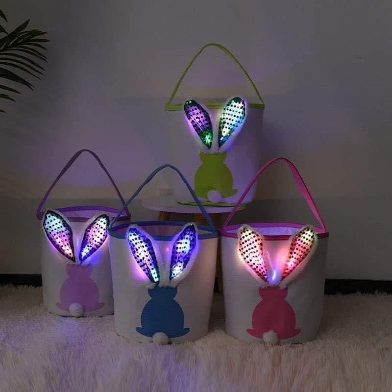 💡 Light Up Bunny Baskets