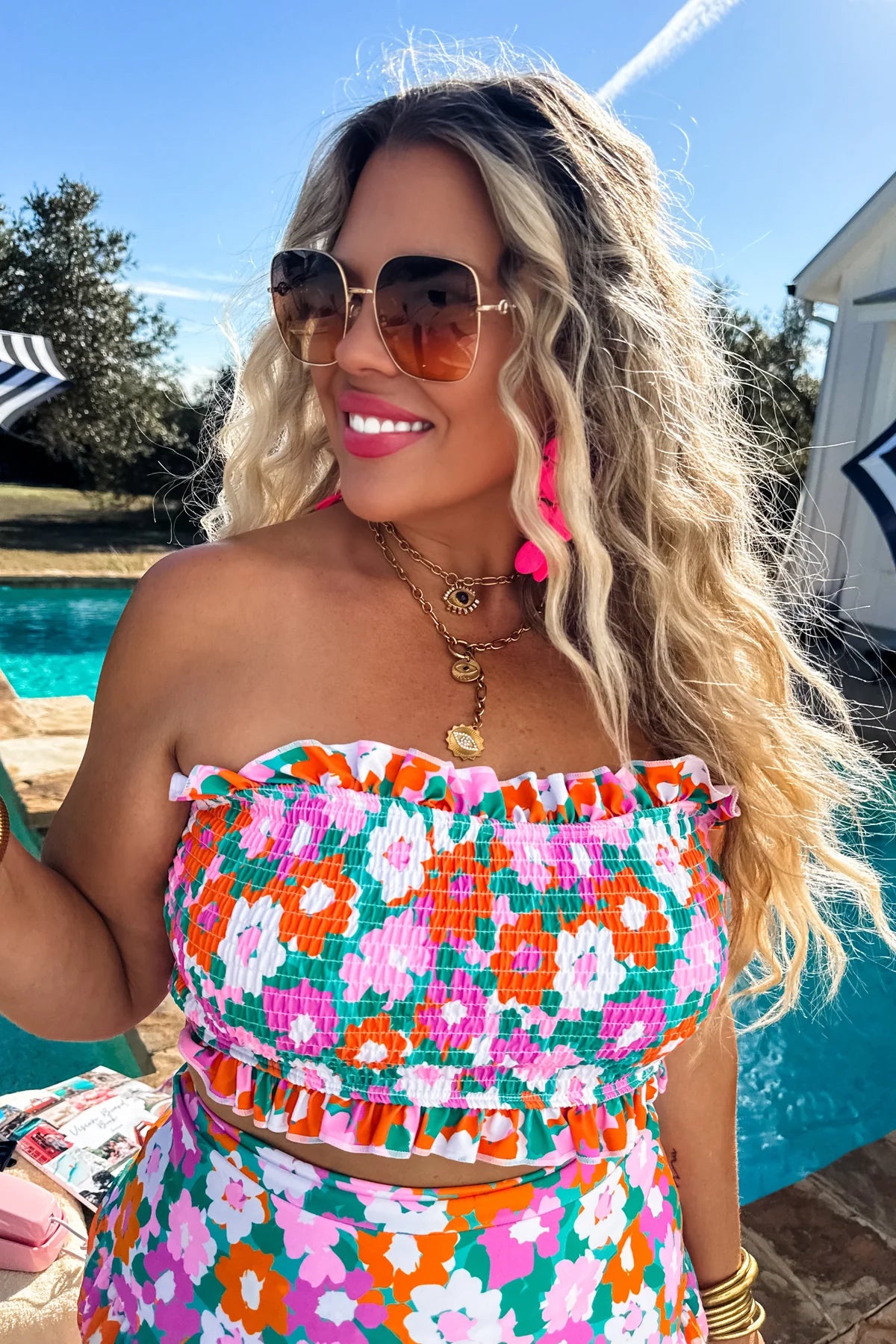 Amalfi Blooms Swim Set