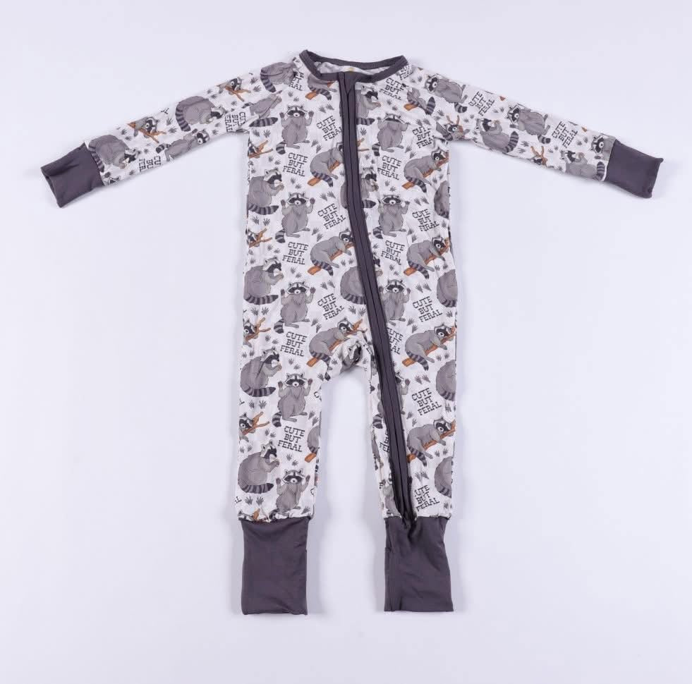 Cute But Feral Zip Romper