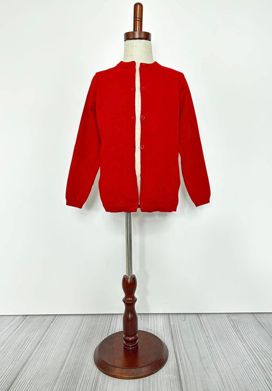 Red Cardigan By Clover Cottage