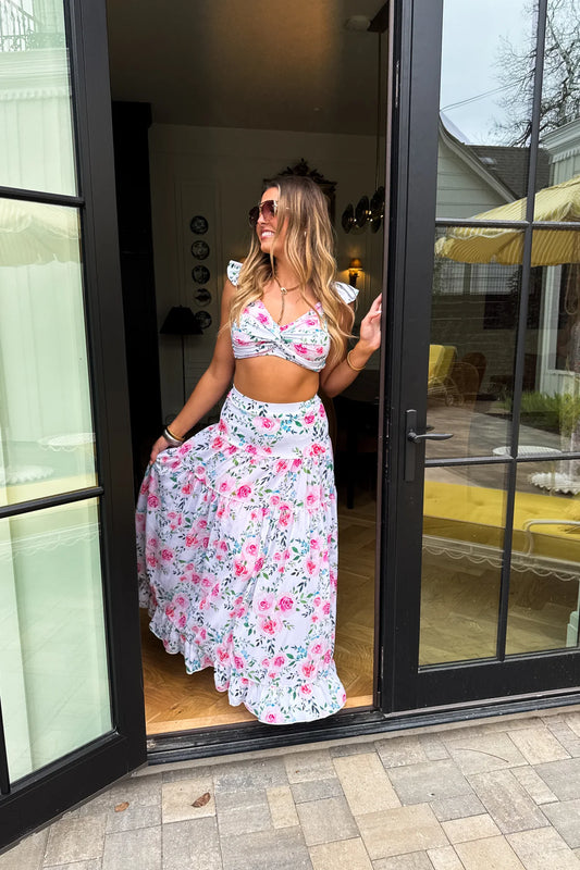 Floral Capri Chic Swim Set