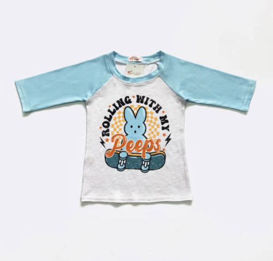 Rolling With My Peeps Raglan by Clover Cottage