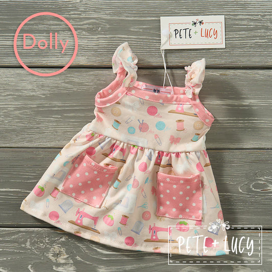 Susie’s Sewing Kit Dolls Dress by Pete + Lucy