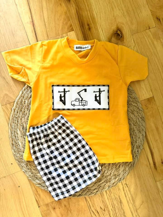 Boys Lineman Short Set