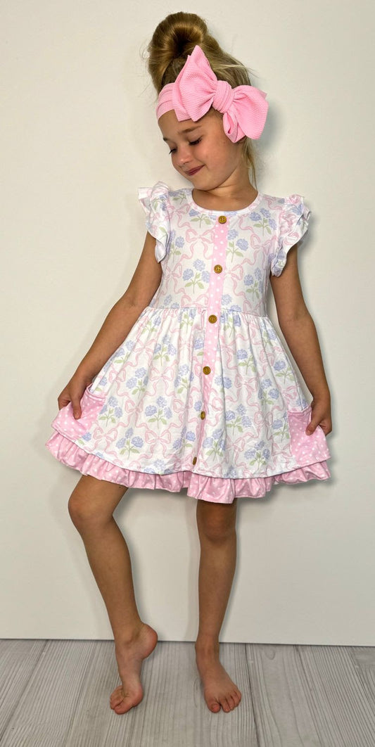 Hydrangea Coquette Dress By Clover Cottage