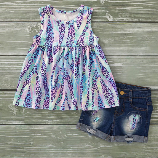 Pre-Order Safari Shimmer Short Set By Pete + Lucy