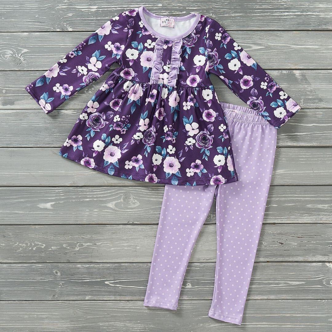Amethyst Garden Pants Set by Pete + Lucy