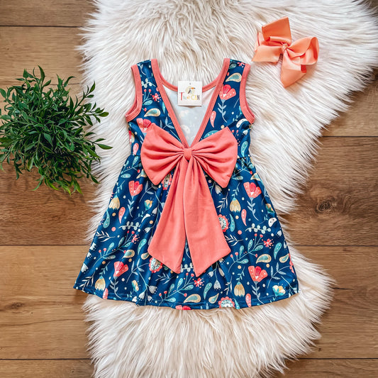 Boho Blooms Bow Back Dress by TwoCan