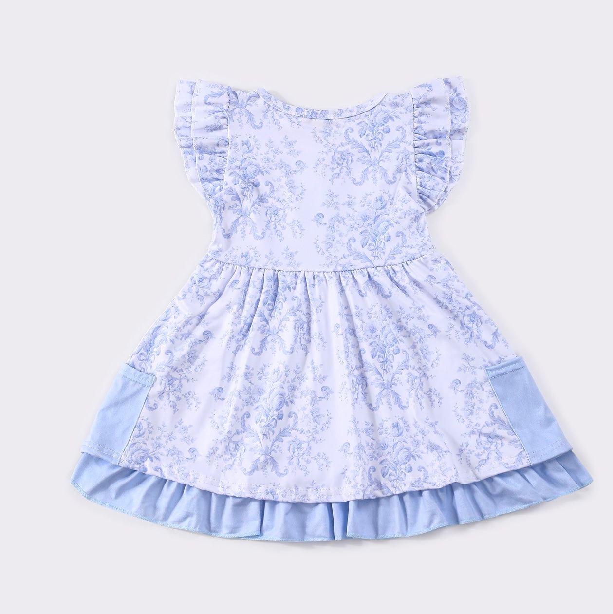 Wedgewood Damask Dress by Clover Cottage