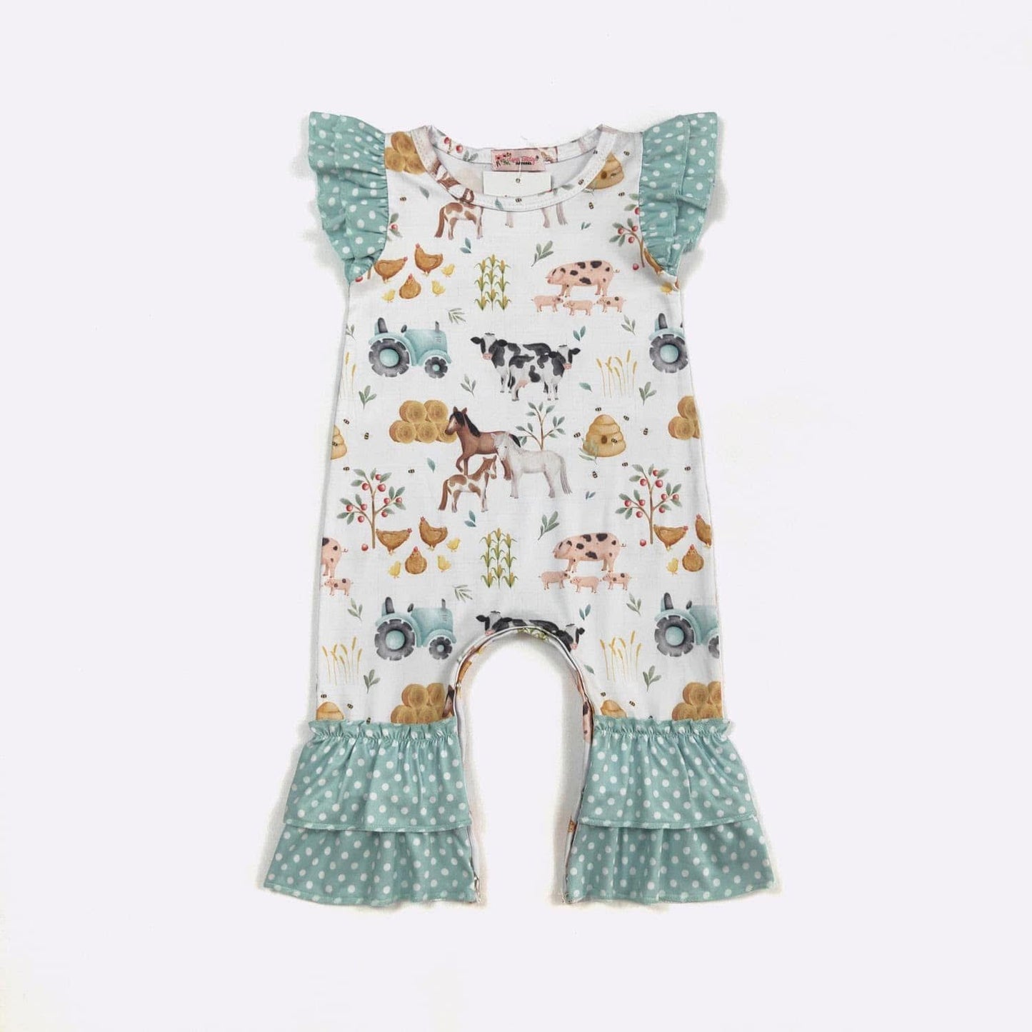 Hobby Farm Infant Romper By Clover Cottage