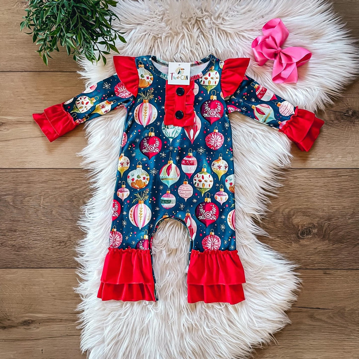 Vintage Ornaments Infant Romper by TwoCan