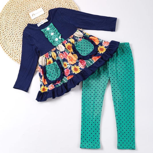 Floral Harvest Pants Set by Okie & Lou