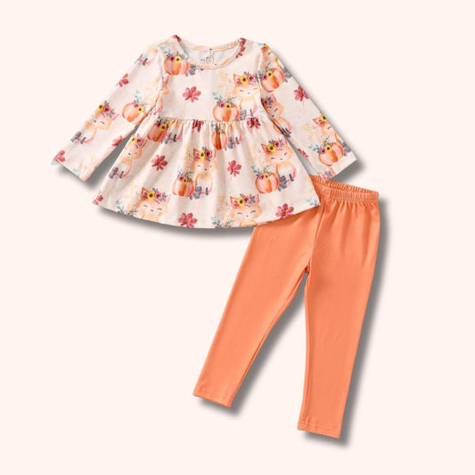 Foxy Patch Pants Set By Pete + Lucy