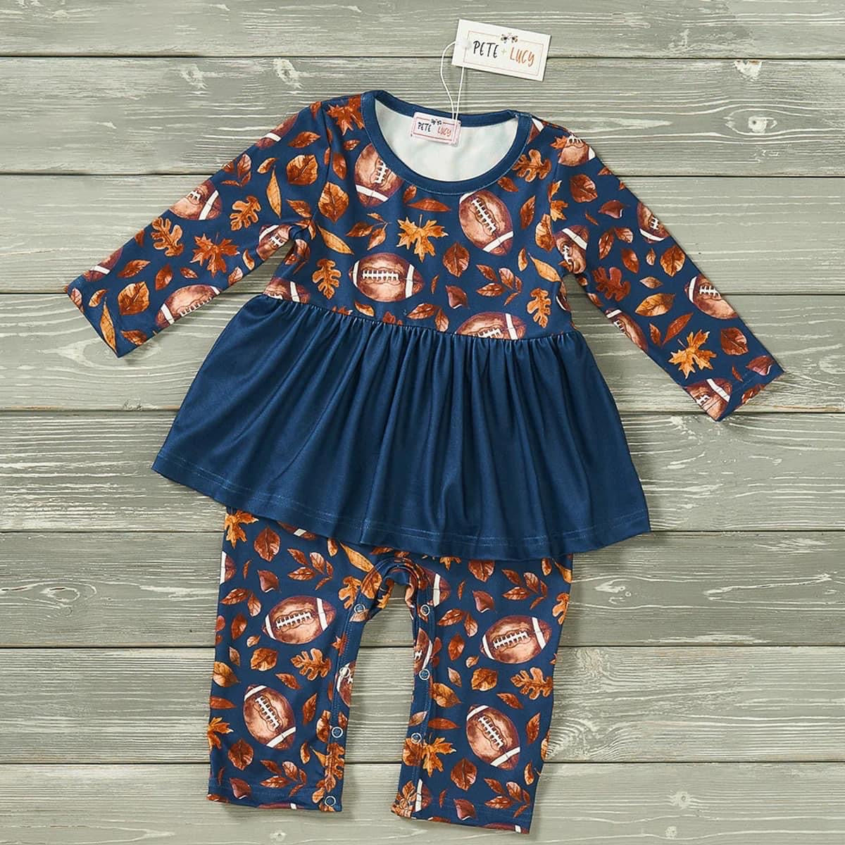 Leafy Field Legends Infant Romper by Pete + Lucy