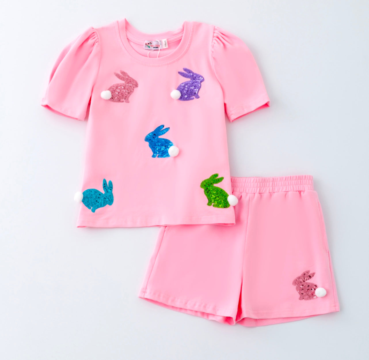 Sweet Sequin Bunny Girls Set By Clover Cottage