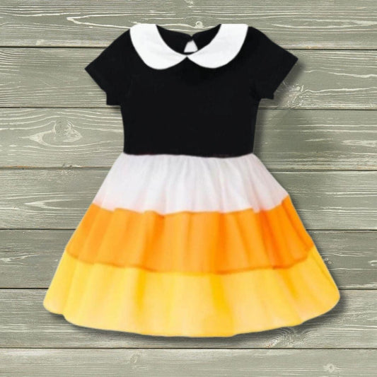 Pre-Order Candy Corn Costume Dress (Short Sleeve) by Pete + Lucy