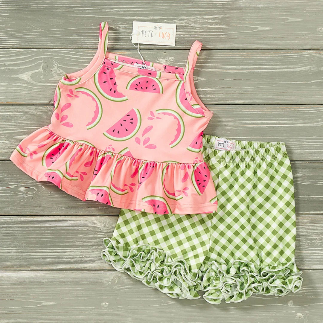 Watermelon Picnic Short Set by Pete + Lucy