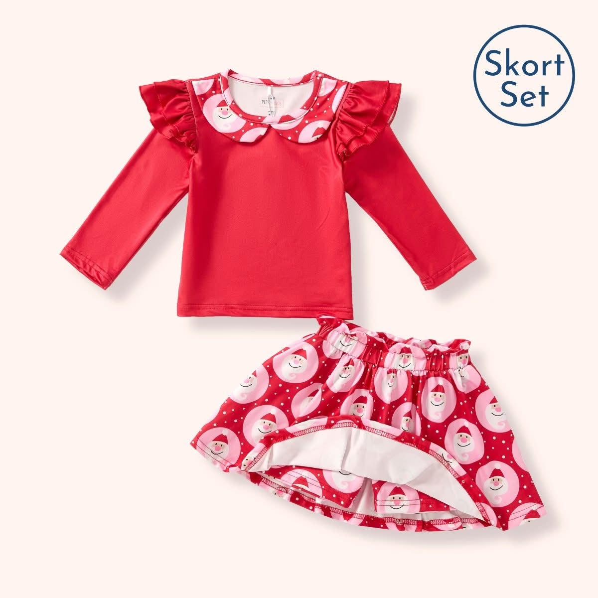 Jolly St. Nick Skort Set By Pete + Lucy