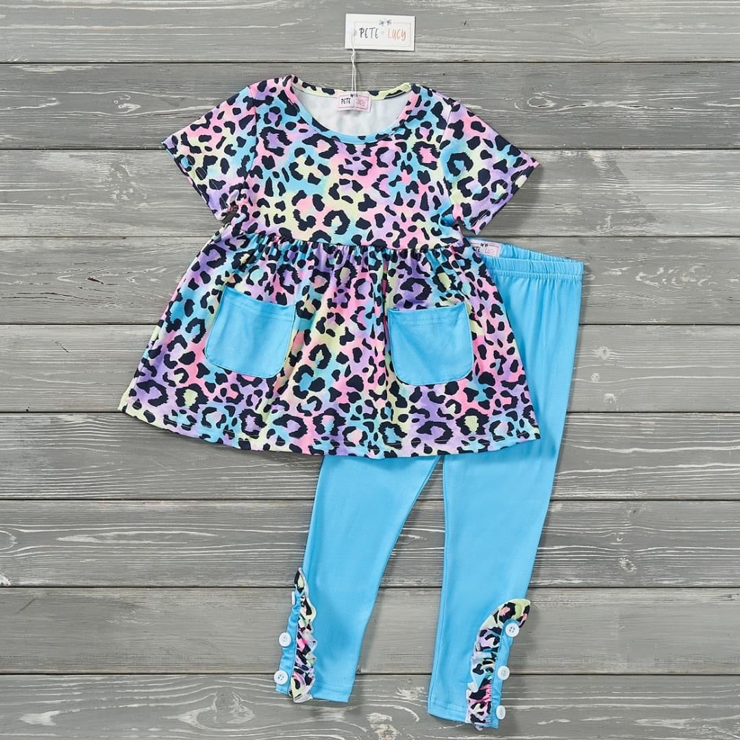 Feline Flair Pants Set by Pete + Lucy