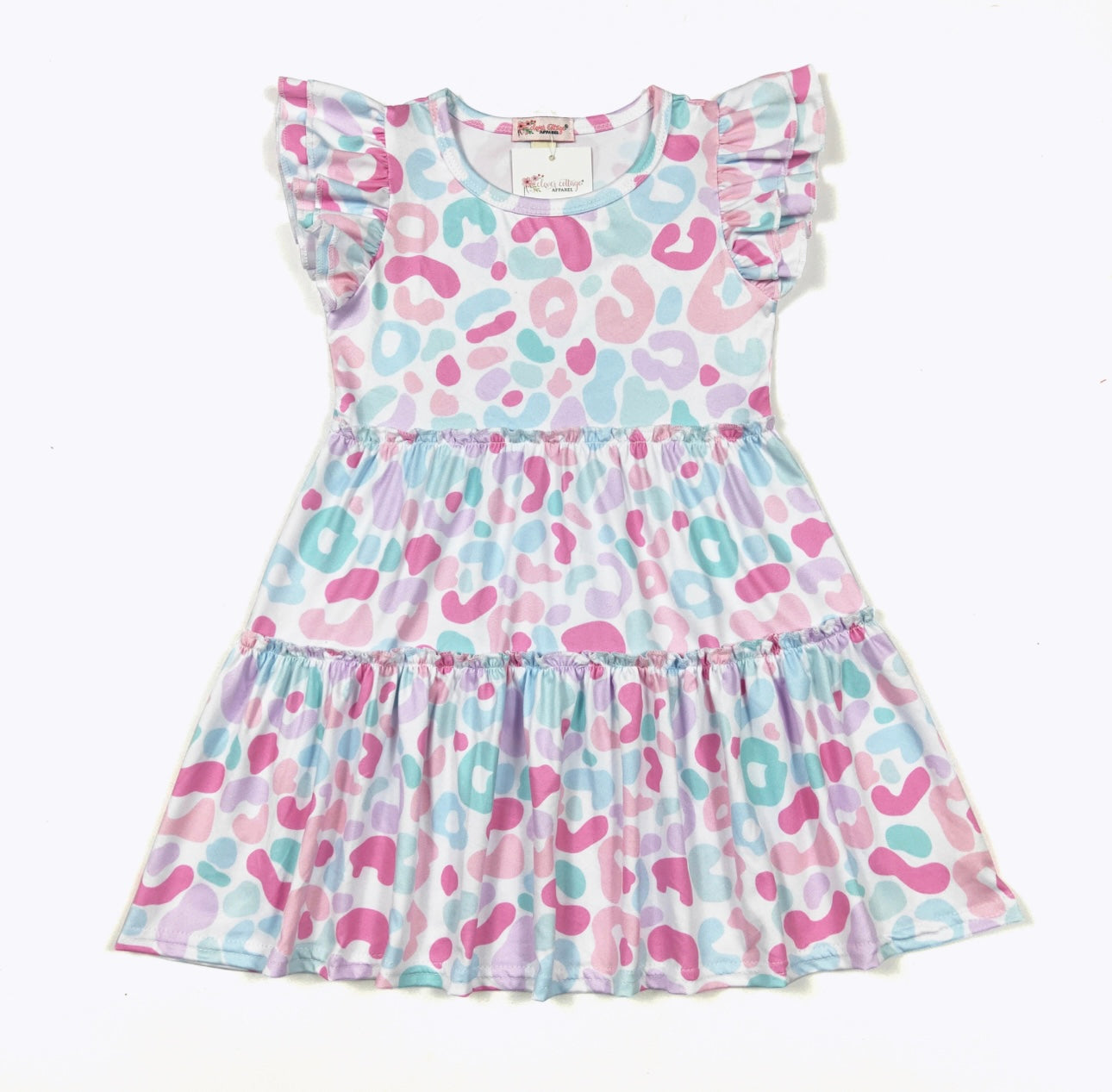 Pink Leo Sprinkles Dress By Clover Cottage