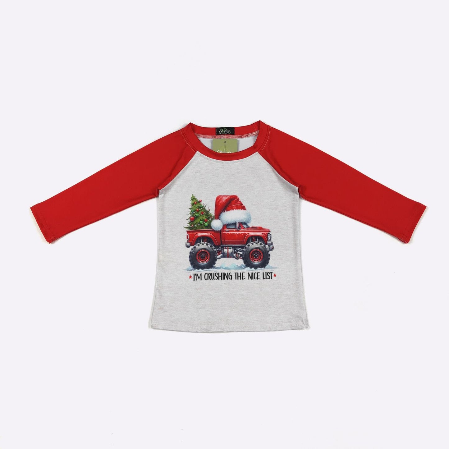 I’m crushing the nice list raglan by clover cottage