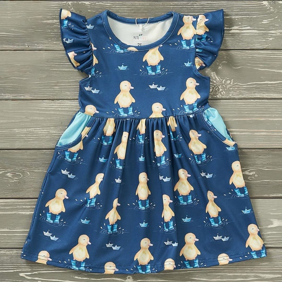 Puddle Splash Girls Dress By Pete + Lucy