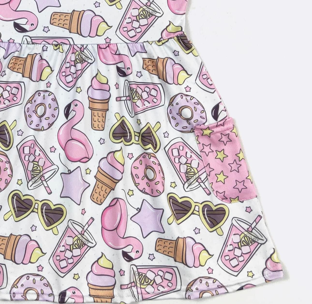 Summer Star Girls Dress by Clover Cottage