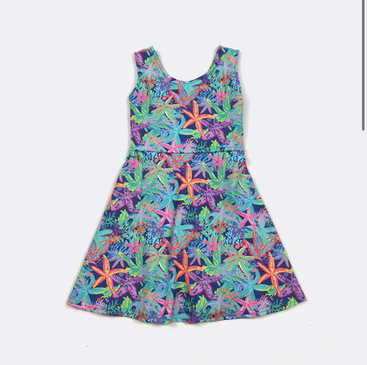 Starfish Coral Athletic Dress By Clover Cottage