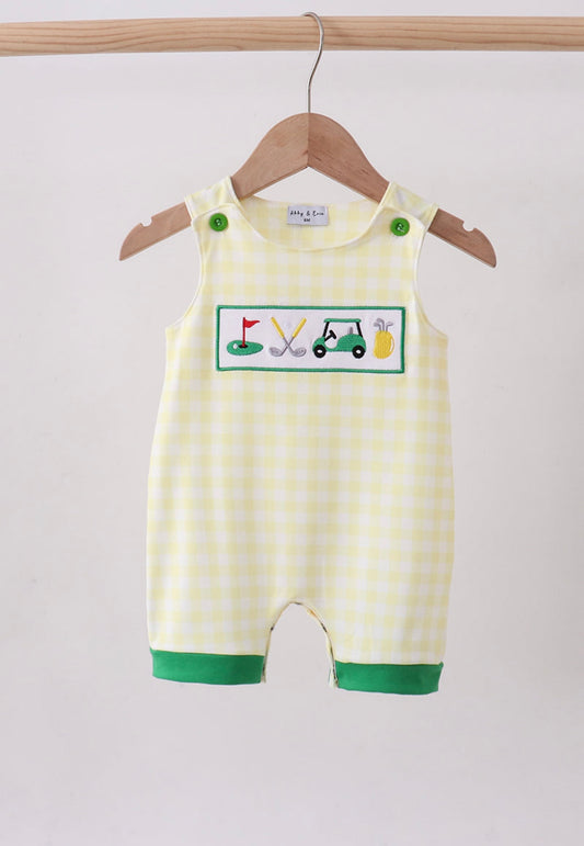 Yellow Golf Gingham JonJon