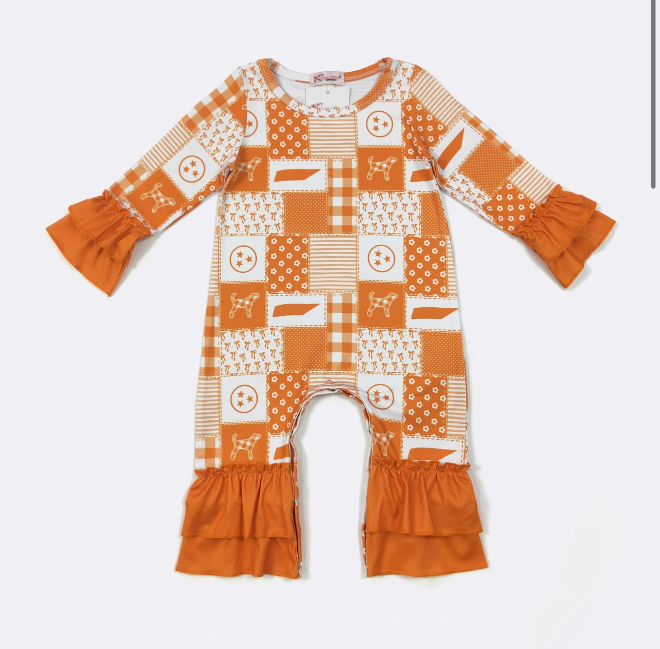 LS Patchwork TN Baby Romper