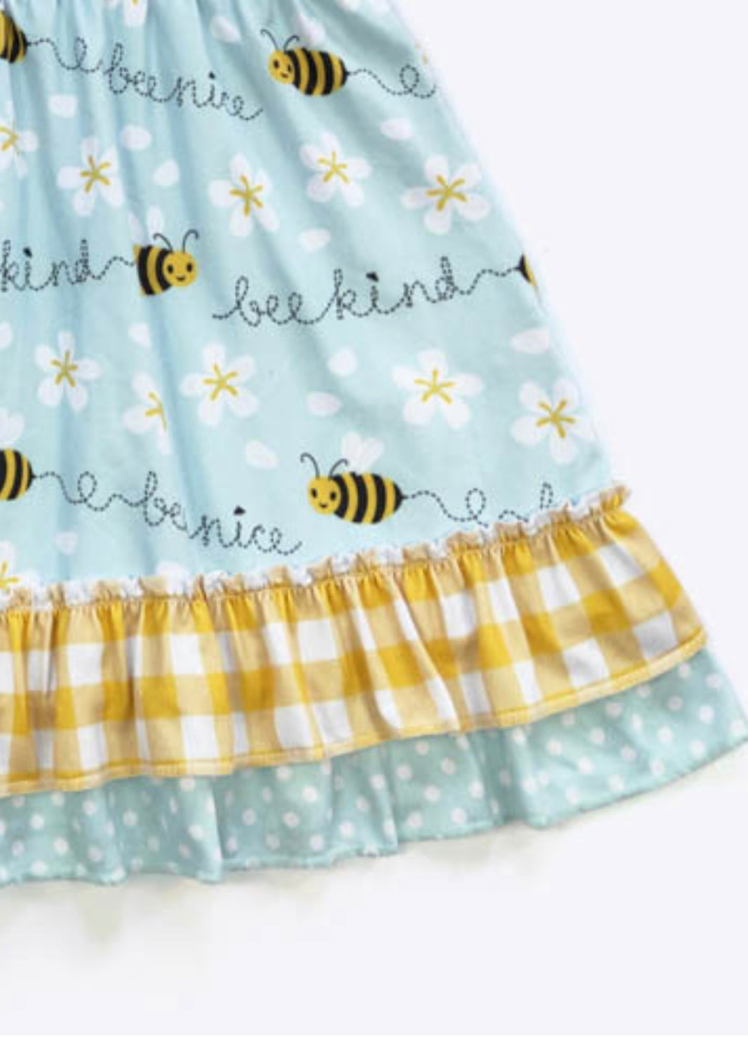 Bee Nice Girls Dress by Clover Cottage