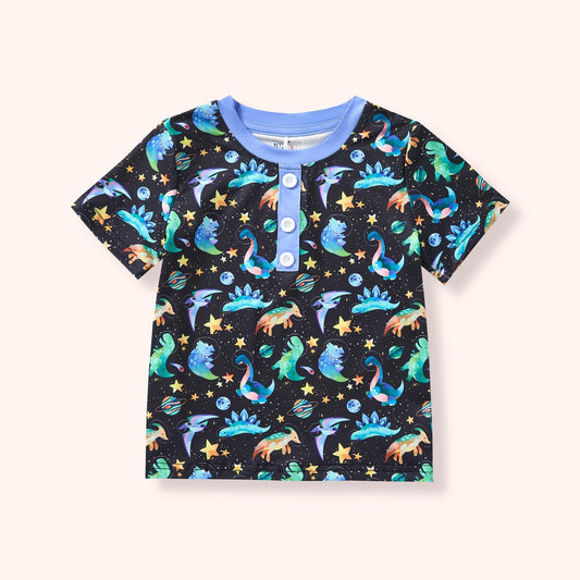 Space Dino Boys Tee By Pete + Lucy