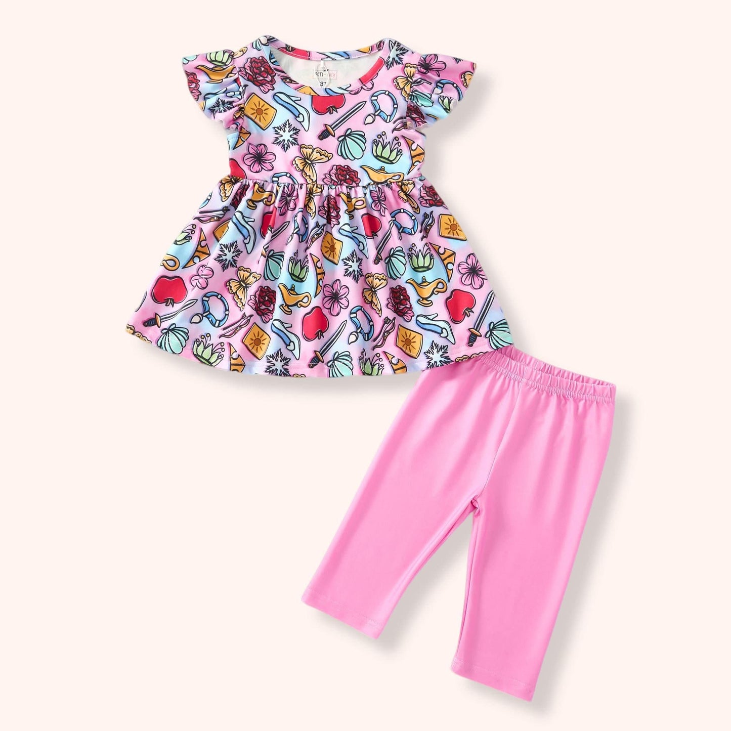 Pre-Order Princess Mash Up Capri Set By Pete + Lucy